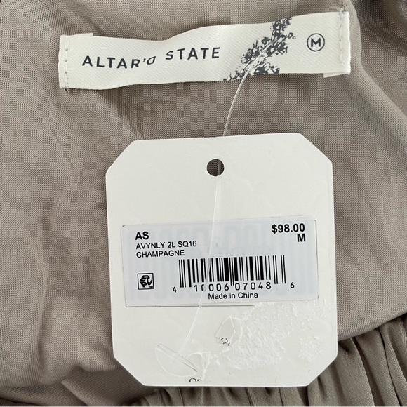 New! Altar’D State Avynly Champagne Sequins Paityn Maxi Dress 37636 - Picture 9 of 15